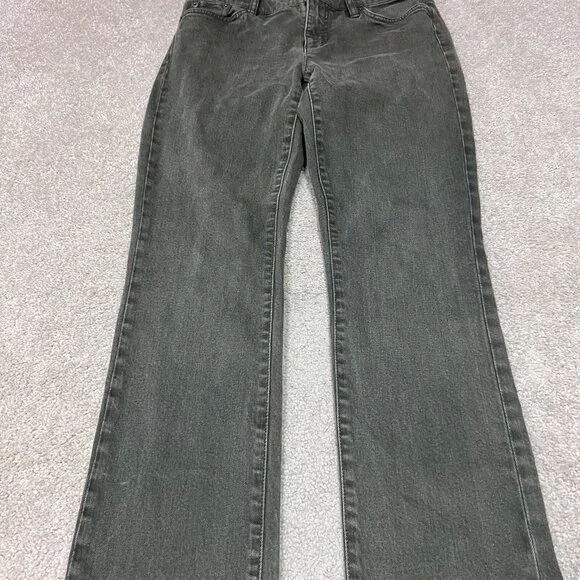 Lauren Jean Co Ralph Lauren Jeans Women’s Green Modern Straight 6 Petite Pockets - Picture 8 of 11